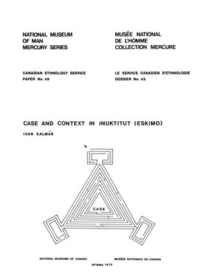 cover image of Case and Context in Inuktitut (Eskimo)